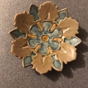 Creative Co-Op Terracotta floral hanging plate